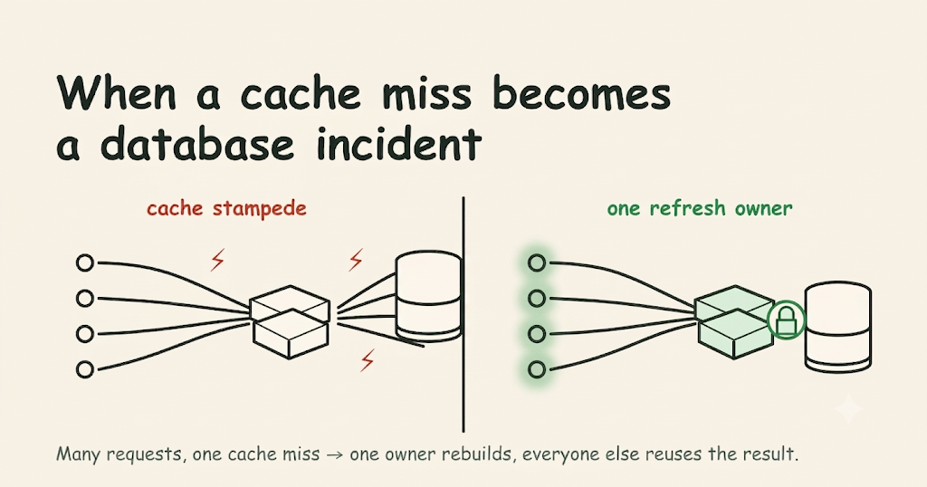 Illustration for When a Cache Miss Becomes a Database Incident